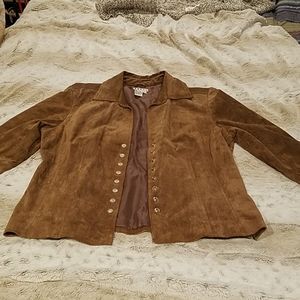 Womens 100% suede leather fully lined jacket